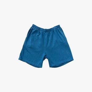 POSH764 - FRENCH BLUE MID-LENGTH HEAVY JERSEY SHORTS